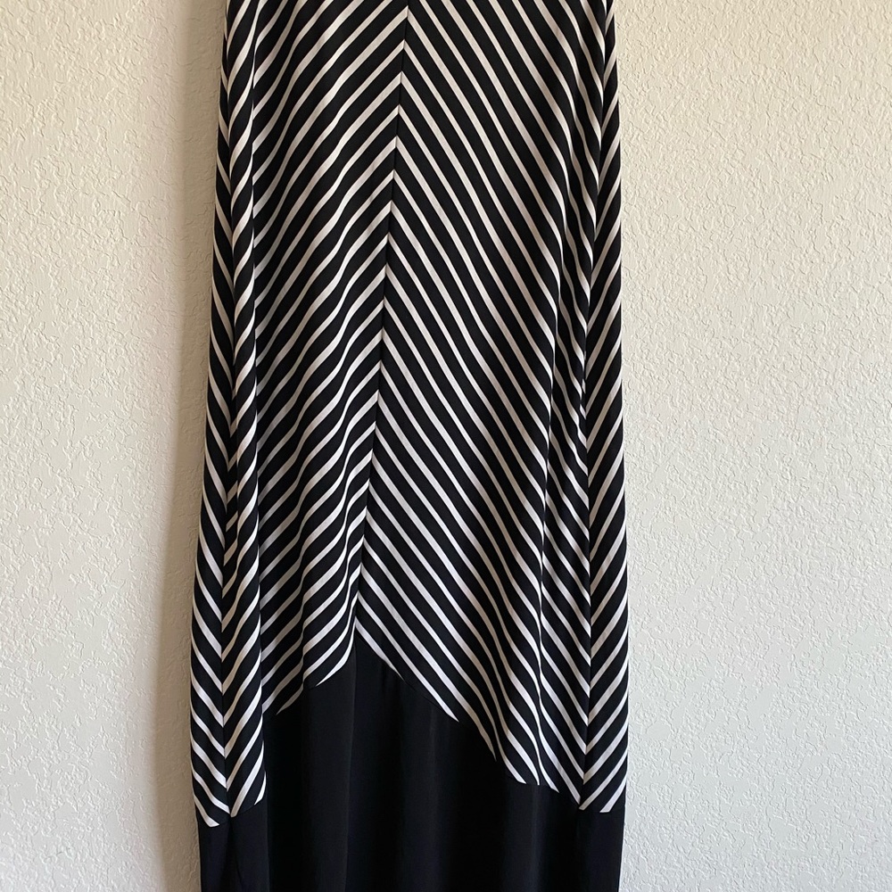 ECI black white skirt striped maxi. Size Xs.